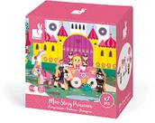 Klocki - Janod zestaw drewniany Księżniczka - miniaturka - grafika 1