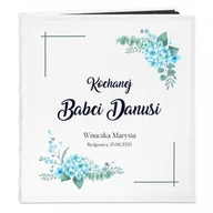 Albumy fotograficzne - NA Murrano Album Zdjęcia Duży Kwiaty Prezent Dla Babci Nadruk ALB-BC-BK-UV-021 - miniaturka - grafika 1