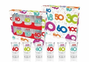 BGTech Zestaw urodzinowy 6 kieliszków literki 35ml 25-00146 - Kieliszki - miniaturka - grafika 2