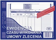 Druki akcydensowe - MICHALCZYK Prokop Prokop Ewiedencja czasu wykonania umowy zlecenia A5 511-3E WIKR-1033106 WIKR-1033106 - miniaturka - grafika 1