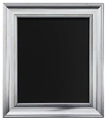 Ramki na zdjęcia - NA FRAMES BY POST FRAMES BY POST Scandi postarzana srebrna ramka zdjęcia z czarną podkładką 35 x 20 cm VB00PUQI0WO - miniaturka - grafika 1