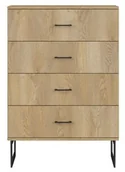 Komody - Loftowa komoda na nóżkach z szufladami S4-D88 - miniaturka - grafika 1