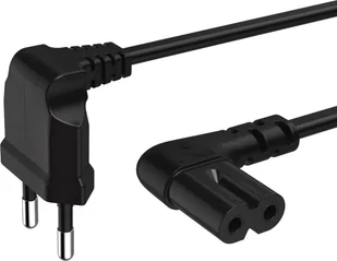 KABEL ZASILAJĄCY KONICZYNKA KĄTOWY 3M CZARNY - Kable - miniaturka - grafika 2