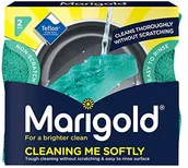Ściereczki, gąbki, czyściki - Marigold Ringel kwiaty Czyszczenie odporne na zarysowania ME Softly garnków środek do czyszczenia, zielona, 14 sztuki 150563 - miniaturka - grafika 1