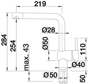 Blanco Linus-F Chrom - Baterie kuchenne - miniaturka - grafika 2