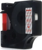 Etykiety do drukarek - Dymo JetWorld Taśma D1 Czerwony na Przezroczystym 12mm x 7m LM100 LM110 LM120 LM150 LM160 LM200 LM210D LM220 LM260 LM280 LM300 45012 JWT-D45012N - miniaturka - grafika 1