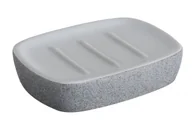 Mydelniczki i dozowniki mydła - Bisk Mydelniczka szara Stone - miniaturka - grafika 1