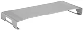 Inne - Sharkoon aluminiowy stojak na monitor stand (ergonomiczny ekran plazmowy zwiększenie uchwyt do monitora/Laptop/iMac/MacBook, obciążalność 15 kg, wymiary: 55 x 22 x 6 cm), srebro Aluminium - miniaturka - grafika 1