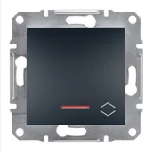 Wyłączniki światła i elektryczne - Schneider Asfora łacznik schodowy podtynkowy pojedynczy z podświetleniem antracyt EPH1500171 - miniaturka - grafika 1