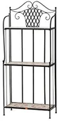 Inne - Siena Garden SIENA GARDEN regał regał Finca, stelaż Czarny, półki o wyglądzie mozaiki, dł. 62 X szer. 29 X wys. 143 cm 663406 - miniaturka - grafika 1