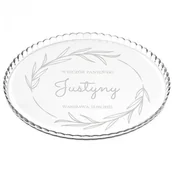 Tace i patery - Murrano Patera szklana bez nóżki grawer dla niej na wieczór panieński PATR2-041 - miniaturka - grafika 1