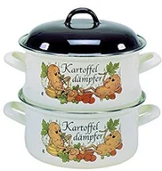 Krüger garnek do gotowania ziemniaków na parze, z motywem ziemniaka, brązowy, 20 cm KR 20 K