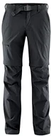 Odzież trekkingowa męska - Maier Sports spodnie trekkingowe z odpinanymi nogawkami Tajo 2 - 66 czarny 133004 - miniaturka - grafika 1