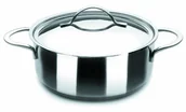 Rondle - Ibili Noah 605024 garnek z pokrywką, ze stali nierdzewnej, średnica 24 cm 605024 - miniaturka - grafika 1