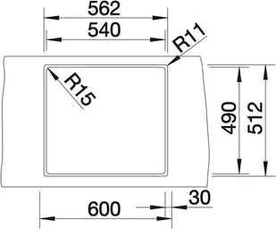 Blanco CLARON 500-IF/A stal szlachetna 521633 - Zlewozmywaki - miniaturka - grafika 3