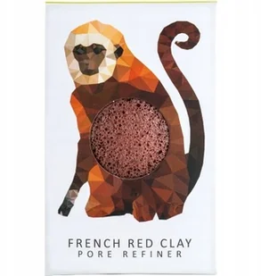 Konjac Sponge Konjac Sponge Gąbka Mini Rainforest Małpka z czerwoną glinką do cery suchej i naczynkowej - Akcesoria do oczyszczania twarzy Konjac Sponge Konjac Sponge Gąbka Mini Rainforest Małpka z czerwoną glinką do cery suchej i naczynkowej - Akcesoria do oczyszczania twarzy - miniaturka - grafika 2