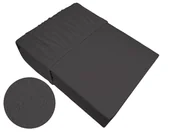 Prześcieradła - Bielbaw Prześcieradło Frotte Ciemny Popiel - miniaturka - grafika 1