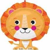 Urodziny dziecka - AMSCAN Balon foliowy Lew  - 60 x 53 cm - 1 szt. 4122001 - miniaturka - grafika 1