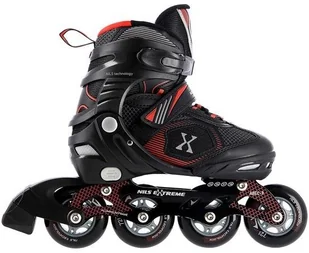 Nils Extreme NA9080 CZARNO/CZERWONE ROZM M (35-38) ŁYŻWOROLKI EXTREME - Rolki - miniaturka - grafika 12