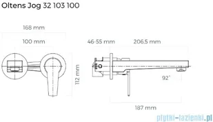 Oltens Jog bateria umywalkowa podtynkowa chrom 32103100 - Baterie podtynkowe - miniaturka - grafika 2