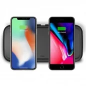 Ładowarki do telefonów - Zens Ładowarka bezprzewodowa Dual Ultra Fast 2x 10W ZEDC02BA, czarna 8438476135216 - miniaturka - grafika 1