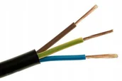 Przewody elektryczne - Conotech kabel Ow 3x2,5mm2 H05RR-F 1M gumowy guma - miniaturka - grafika 1
