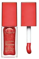 Błyszczyki do ust - Clarins olejek do ust z drobinkami 7 ml - Nr 07 Red Hot - miniaturka - grafika 1