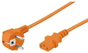 Kable komputerowe i do monitorów - Pro Pro Power cable C13 1x90° - Orange - 2m 4040849952883 - miniaturka - grafika 1