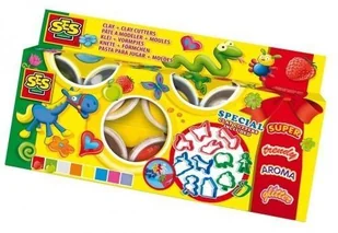 Ses Creative Zestaw ciastolin - 8 kolorów + 12 foremek - Masy plastyczne - miniaturka - grafika 2