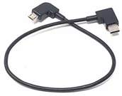 Kable USB - System-S System-S kabel USB 3.1 typ C na Micro USB prawy kąt 30 cm 10069061986264 61986264 - miniaturka - grafika 1