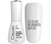 Lakiery hybrydowe - Baza Kauczukowa Clavier Luxury Clear Rubber 10 ml - miniaturka - grafika 1