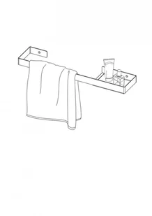 Deante Mokko Wieszak na ręcznik z półką ADM A631 ADM A631 - Wieszaki łazienkowe - miniaturka - grafika 6