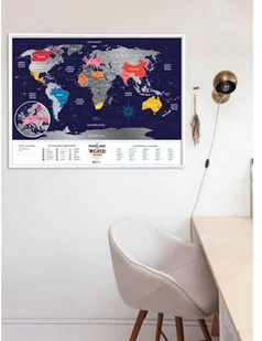 Mapa świata zdrapka Travel Map Holiday World 1Dea.me - Przybory szkolne - miniaturka - grafika 3