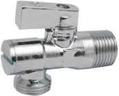 Zawory i kraniki - Valvex Zawór kątowy z filtrem GZ chrom 1/2" x 1/2" - miniaturka - grafika 1