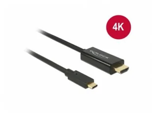 Delock Kabel USB-C > M/M 2m tryb alternatywny DP 4K 30Hz czarny 85259 - Kable USB - miniaturka - grafika 2