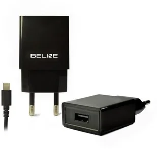 Beline beline Ładowarka sieciowa 1xUSB + lightning 1A czarna iPhone 5/6/7/8/X (Beli0007) - Ładowarki do telefonów - miniaturka - grafika 2