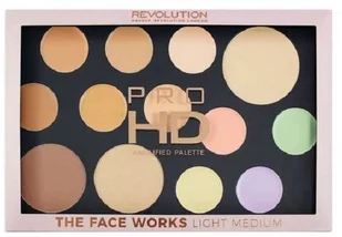 REVOLUTION Pro HD Palette The Works light medium Makeup Revolutio - Pozostałe akcesoria do makijażu - miniaturka - grafika 6