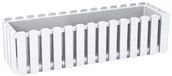 Donice - Prosperplast Skrzynka balkonowa Boarde 58x18 cm biała - miniaturka - grafika 1