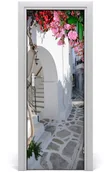 Naklejki na drzwi i meble - Tulup.pl Fototapeta samoprzylepna na drzwi Grecka wioska 75x205cm - miniaturka - grafika 1