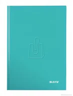Szkolne artykuły papiernicze - Leitz Brulion Wow A5 80 kratka twarda oprawa turkus - miniaturka - grafika 1