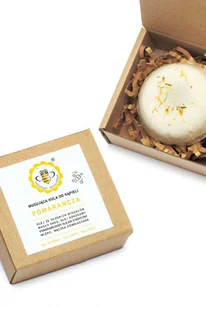 Mydlarnia Miodowa Pomarańcza kula do kąpieli Do kąpieli kula, naturalna - Kosmetyki do kąpieli - miniaturka - grafika 4