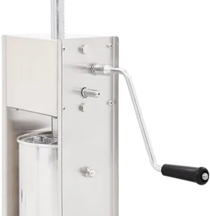 vidaXL Ręczna nadziewarka do kiełbasy, srebrna, 3 L, stal nierdzewna - Artykuły masarskie - miniaturka - grafika 6