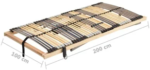 vidaXL Lumarko Elektryczny stelaż do łóżka z 42 listwami, 7 stref, 100x200 cm 321829 - Stelaże pod materac - miniaturka - grafika 10