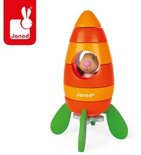 Janod Rakieta drewniana magnetyczna marchewka z Królikiem J08250 - Figurki dla dzieci Janod Rakieta drewniana magnetyczna marchewka z Królikiem J08250 - Figurki dla dzieci - miniaturka - grafika 3