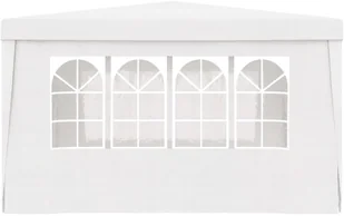 vidaXL Namiot imprezowy ze ściankami, 4x4 m, biały, 90 g/m - Altany ogrodowe - miniaturka - grafika 6