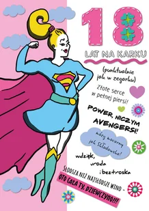 Karnet B6 Urodziny - 18-stka dziewczyny - Powieści i opowiadania - miniaturka - grafika 2