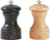 Młynki do soli i pieprzu - Peugeot Peugeot Zestaw prezentowy młynków do pieprzu i soli Bistro czekoladowy, drewno bukowe 10 cm - miniaturka - grafika 1