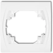 Klawisze i ramki - Karlik LOGO Ramka pozioma pojedyncza LRH-1, kolor biały LRH-1 - miniaturka - grafika 1