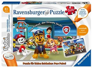 Ravensburger Tiptoi gra 00069 puzzle dla małych odkrywców: Paw Patrol 2 x 24 części puzzle dla dzieci od 4 lat, dla chłopców i dziewcząt, 1 gracza 24 - Puzzle Ravensburger Tiptoi gra 00069 puzzle dla małych odkrywców: Paw Patrol 2 x 24 części puzzle dla dzieci od 4 lat, dla chłopców i dziewcząt, 1 gracza 24 - Puzzle - miniaturka - grafika 1