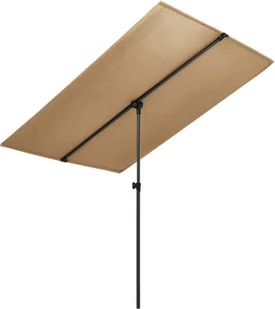 vidaXL Parasol ogrodowy na słupku aluminiowym, 180x130 cm, taupe vidaXL - Parasole ogrodowe - miniaturka - grafika 8